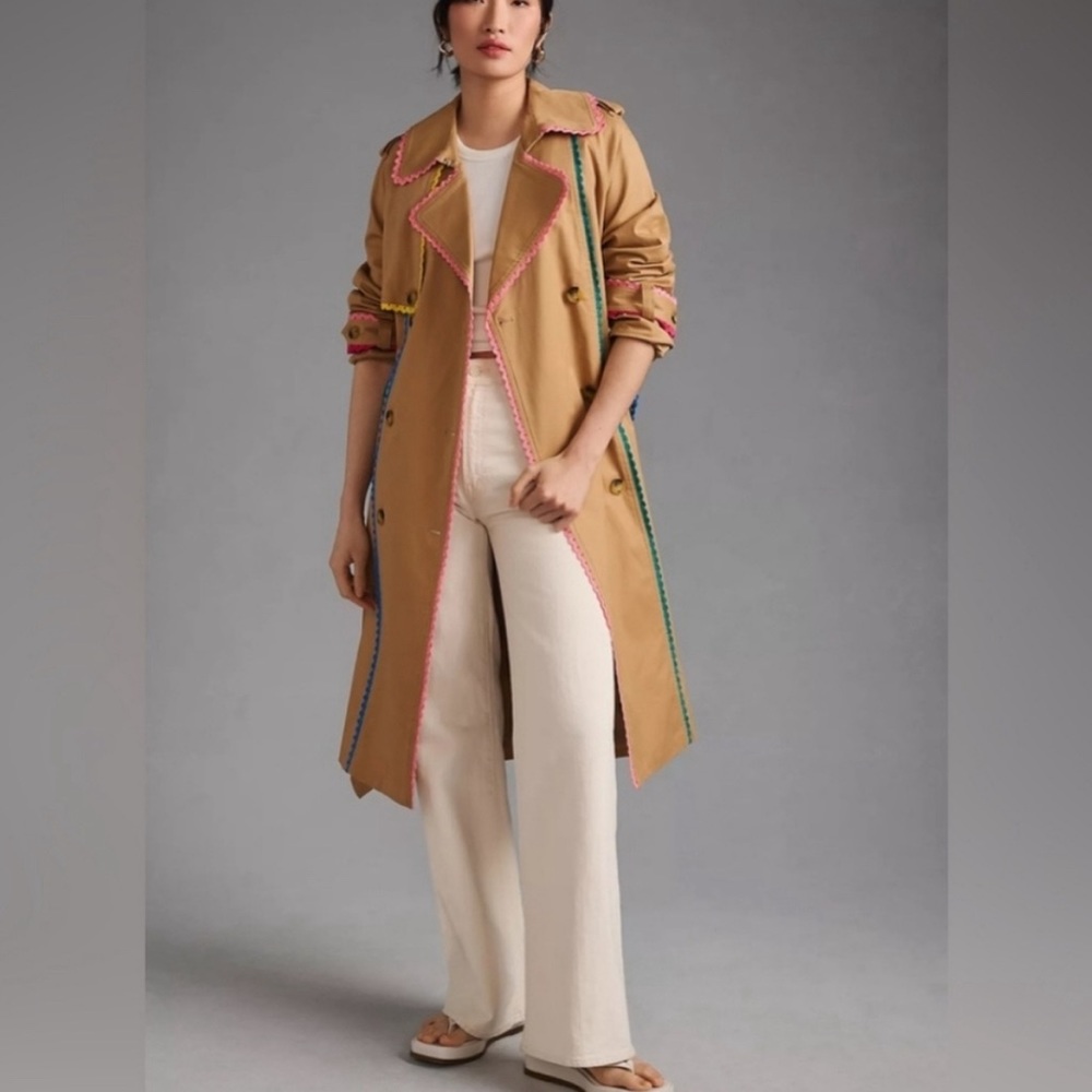 NWT 7 for Allmankind Trimmed Trench Coat